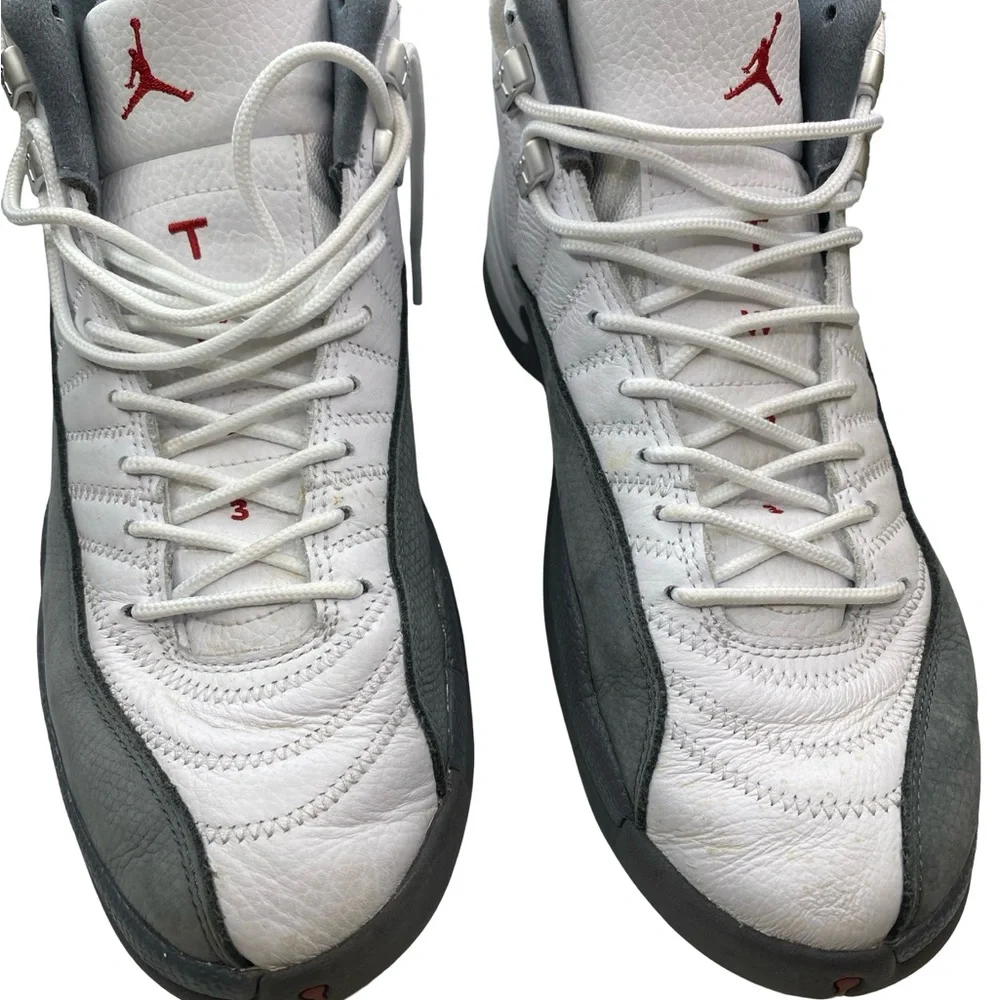 Jordan Men's White and Gray High-Top Sneakers